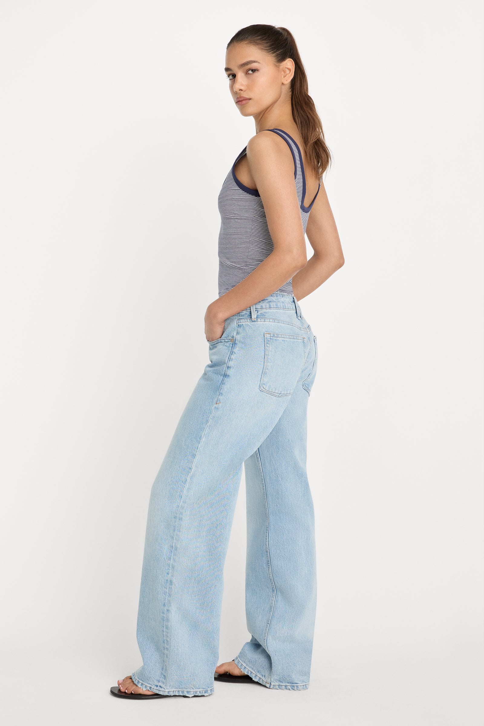 VINTAGE LOW LOOSE JEANS | INDIGO1223