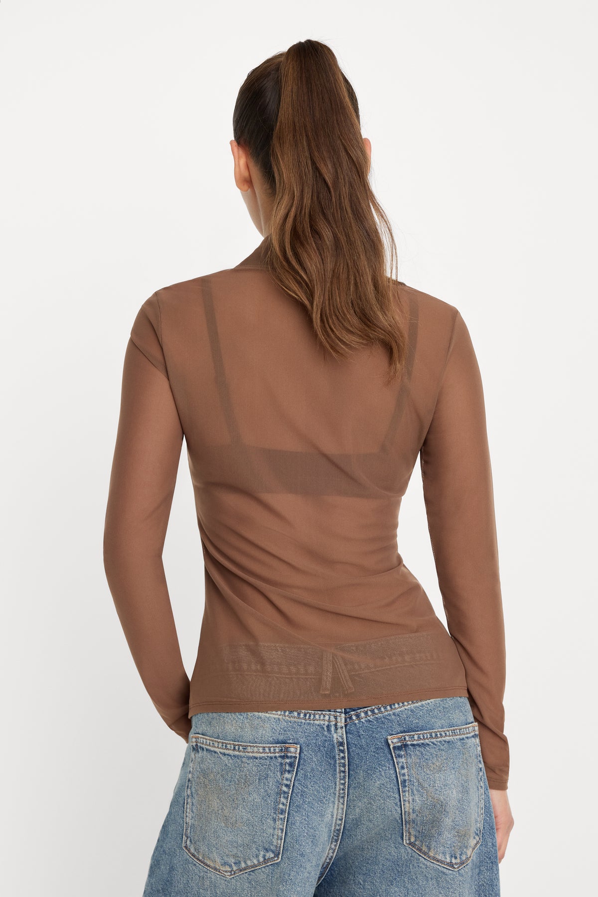 MESH BUTTON UP TOP | SADDLEWOOD