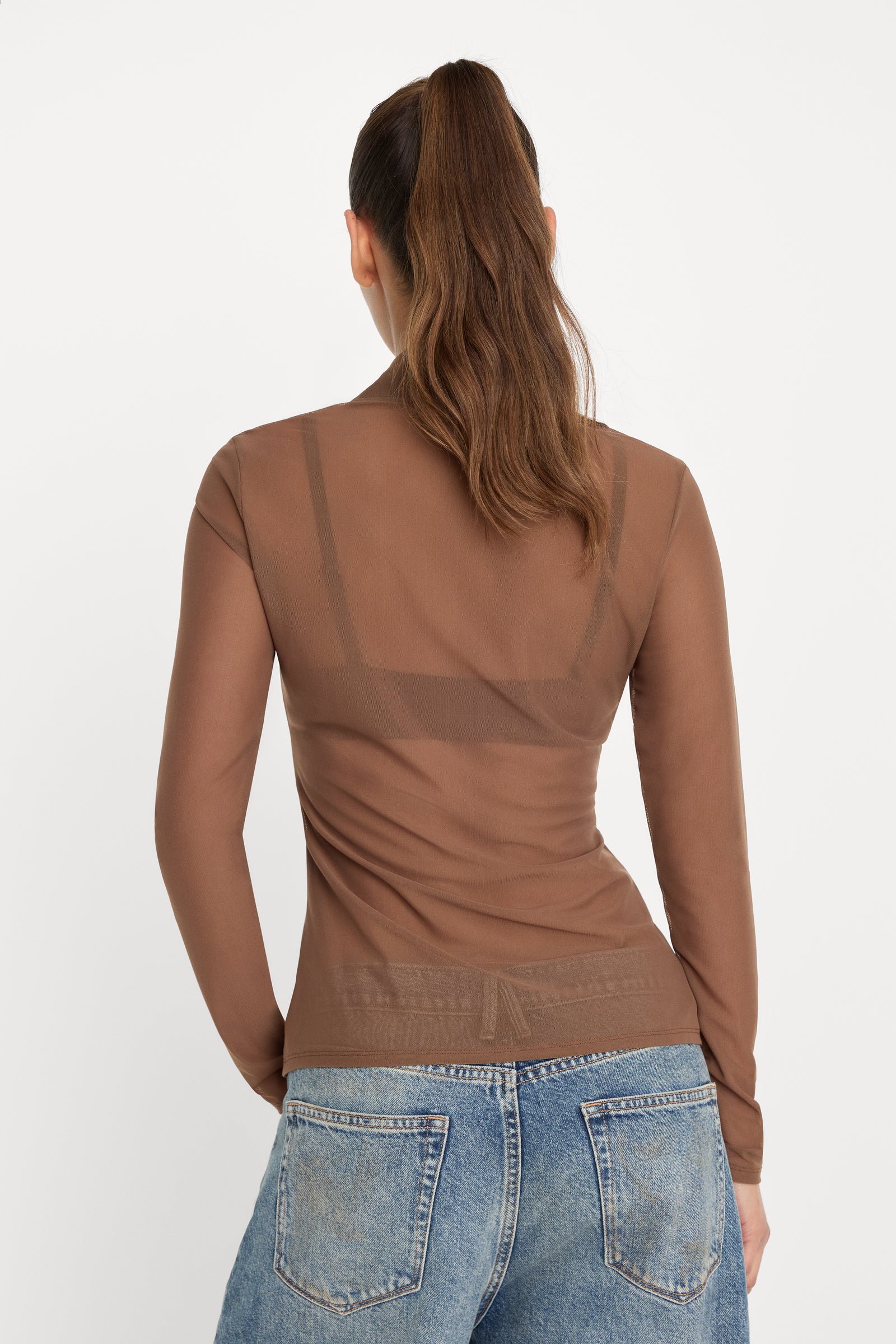 MESH BUTTON UP TOP | SADDLEWOOD