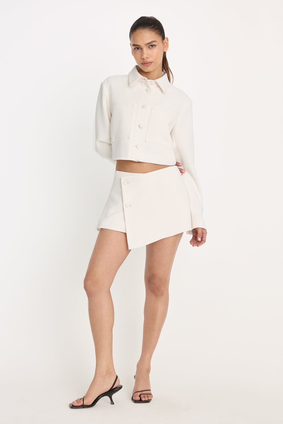 LUXE SUITING SKORT | SOFT SHELL-1 | GOOD AMERICAN | MODEL_A