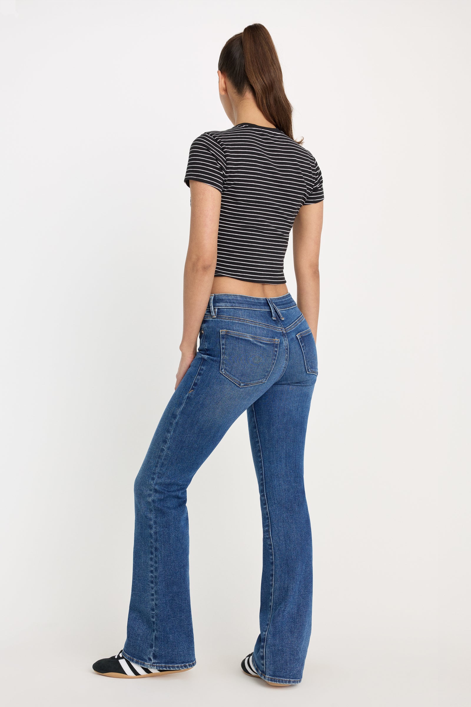 GOOD LOW RISE BOOTCUT JEANS | INDIGO1218