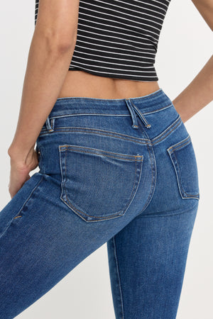 GOOD LOW RISE BOOTCUT JEANS | INDIGO1218