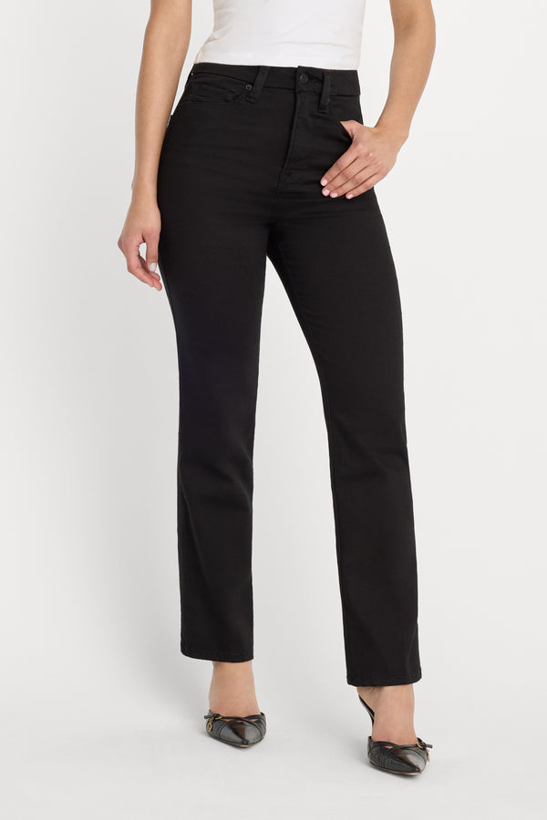 NEVER FADE GOOD CURVE STRAIGHT JEANS | BLACK