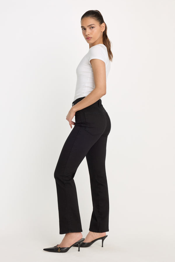 NEVER FADE GOOD CURVE STRAIGHT JEANS | BLACK
