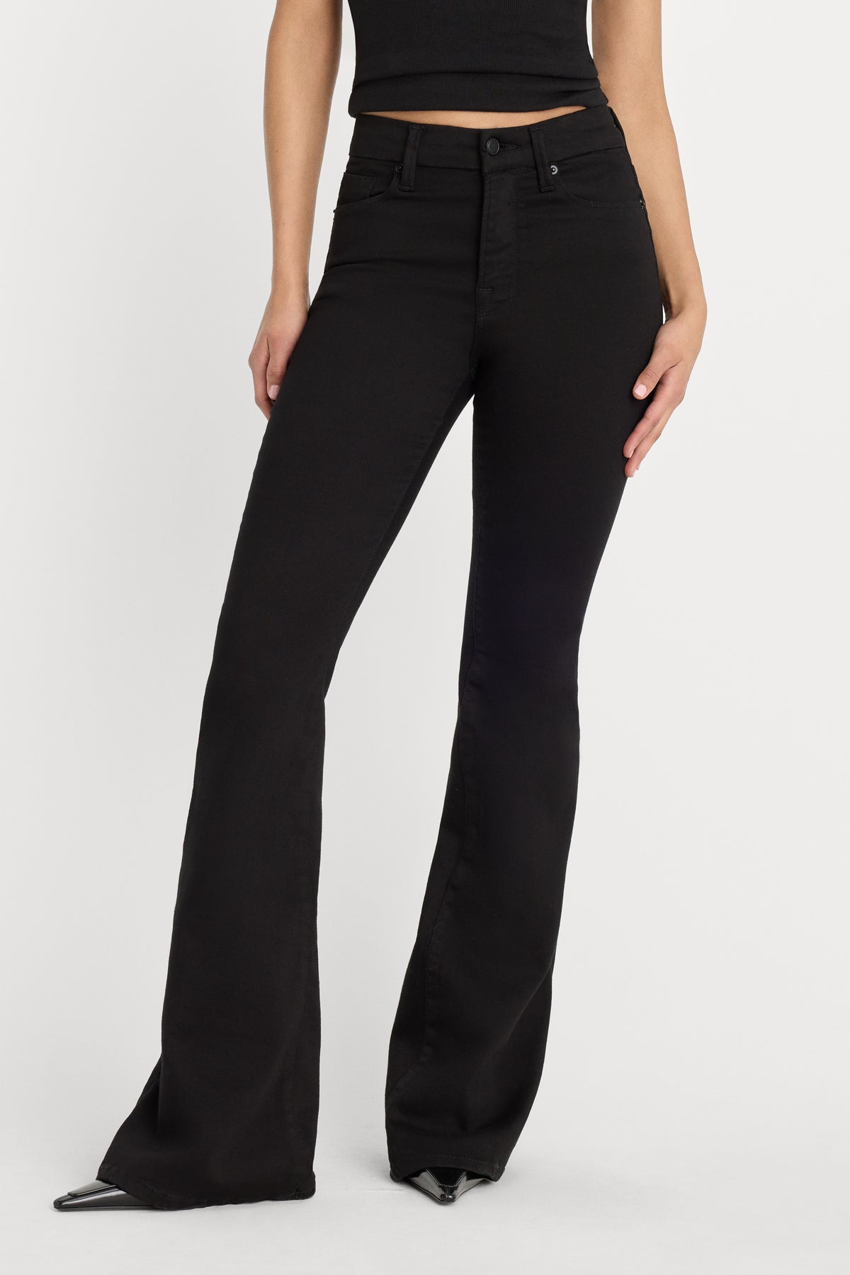 GOOD LEGS FLARE NEVER FADE JEANS | BLACK001