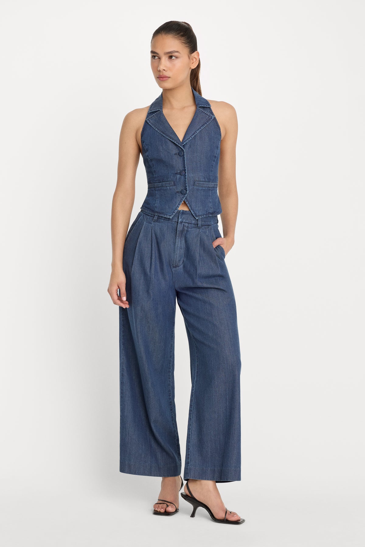 HALTER VEST | INDIGO1187