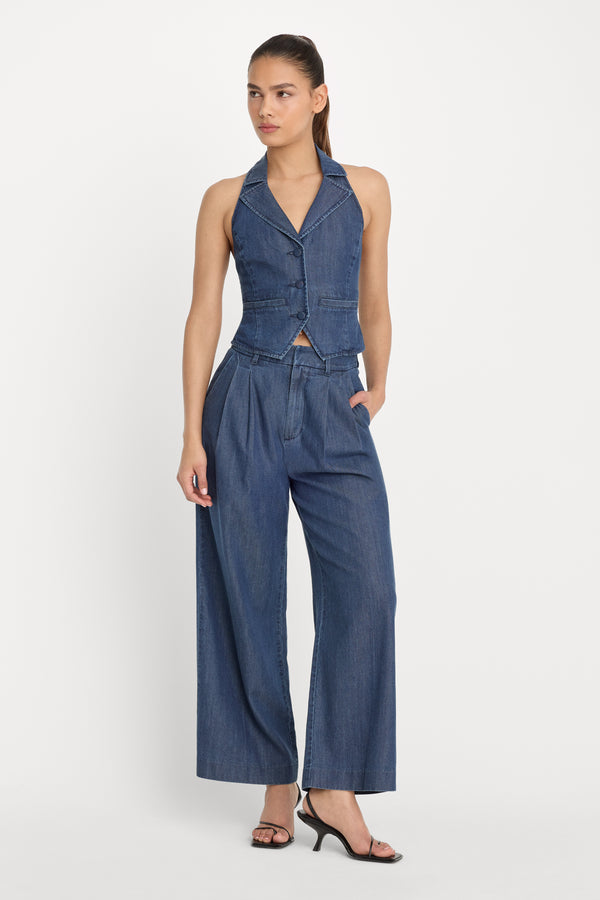 HALTER VEST | INDIGO1187