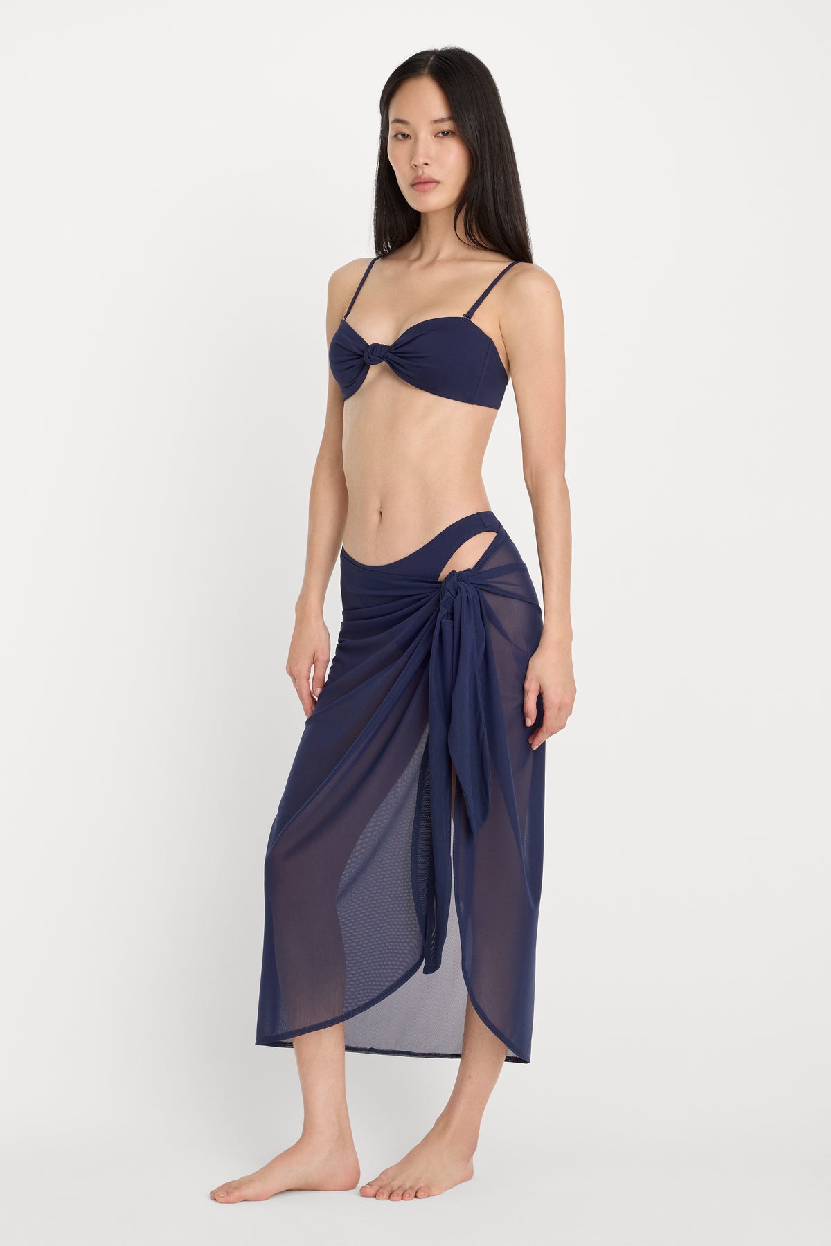 MESH MIDI SARONG | HORIZON INK-1 | GOOD AMERICAN | MODEL_A