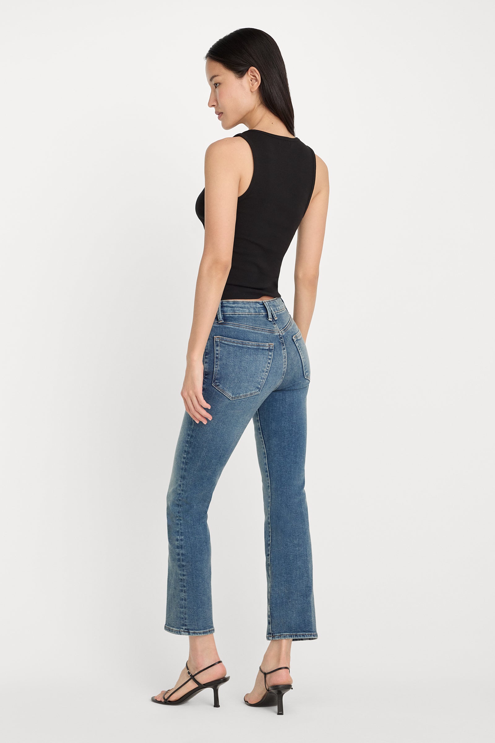 COMPRESSION GOOD LEGS STRAIGHT JEANS | INDIGO254