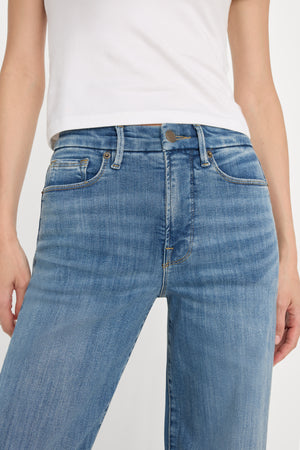 GOOD WAIST PALAZZO JEANS | INDIGO1154