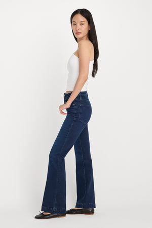 COMPRESSION GOOD CLASSIC BOOTCUT JEANS | INDIGO1150