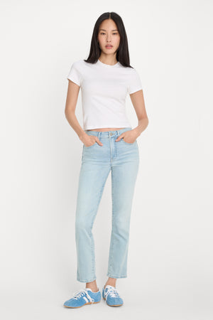 SOFT TECH GOOD LEGS STRAIGHT JEANS | INDIGO1275