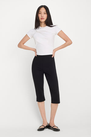 SUPER STRETCH TWIST TEE | WHITE001