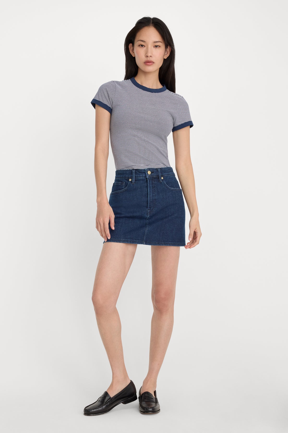GOOD 90S MINI SKIRT | INDIGO1169