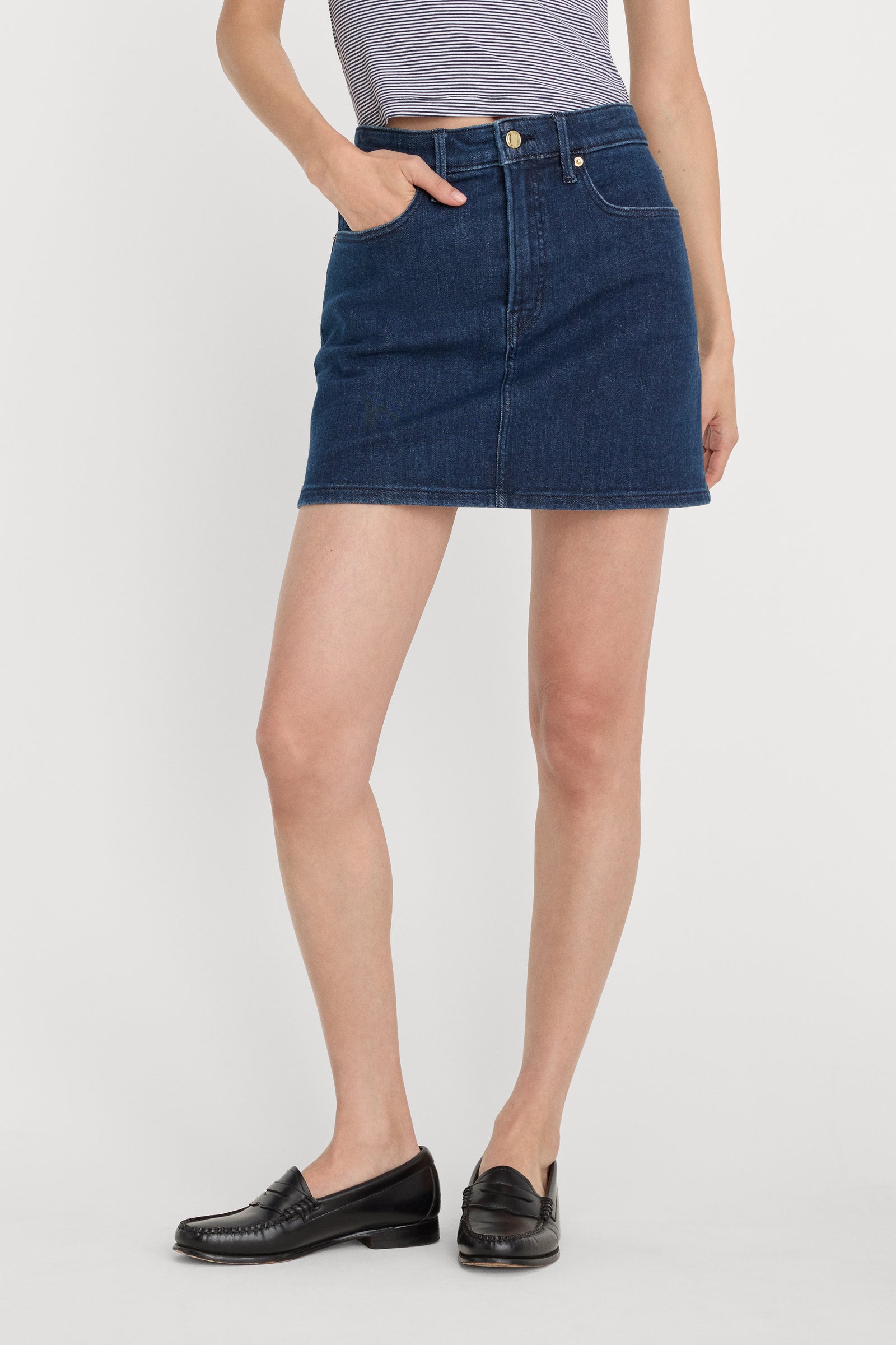 GOOD 90S MINI SKIRT | INDIGO1169