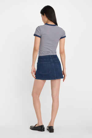 GOOD 90S MINI SKIRT | INDIGO1169