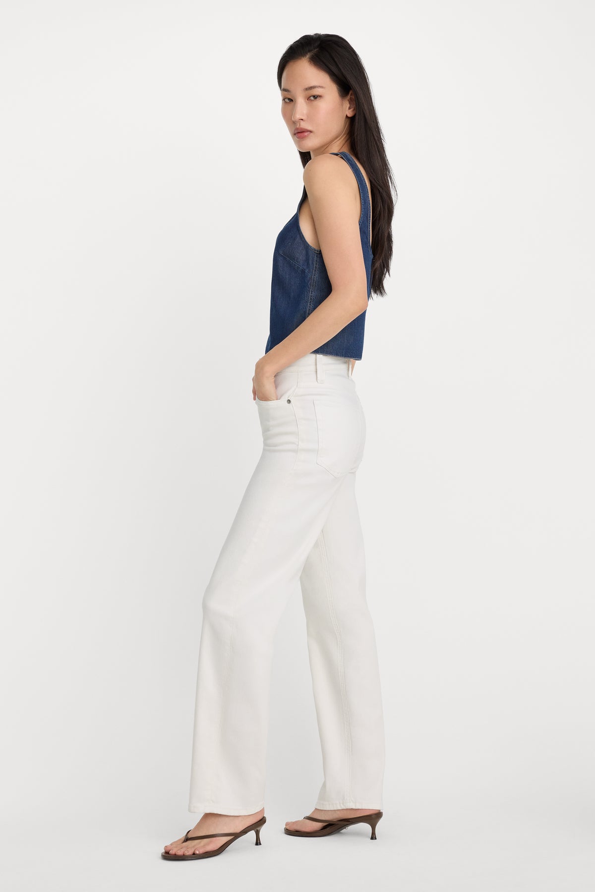 GOOD TRUE STRAIGHT JEANS | WHITE001