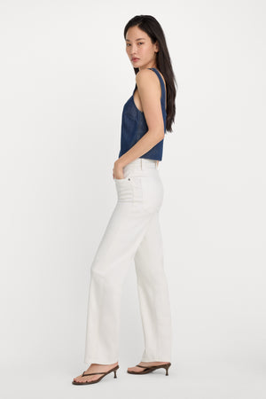 GOOD TRUE STRAIGHT JEANS | WHITE001