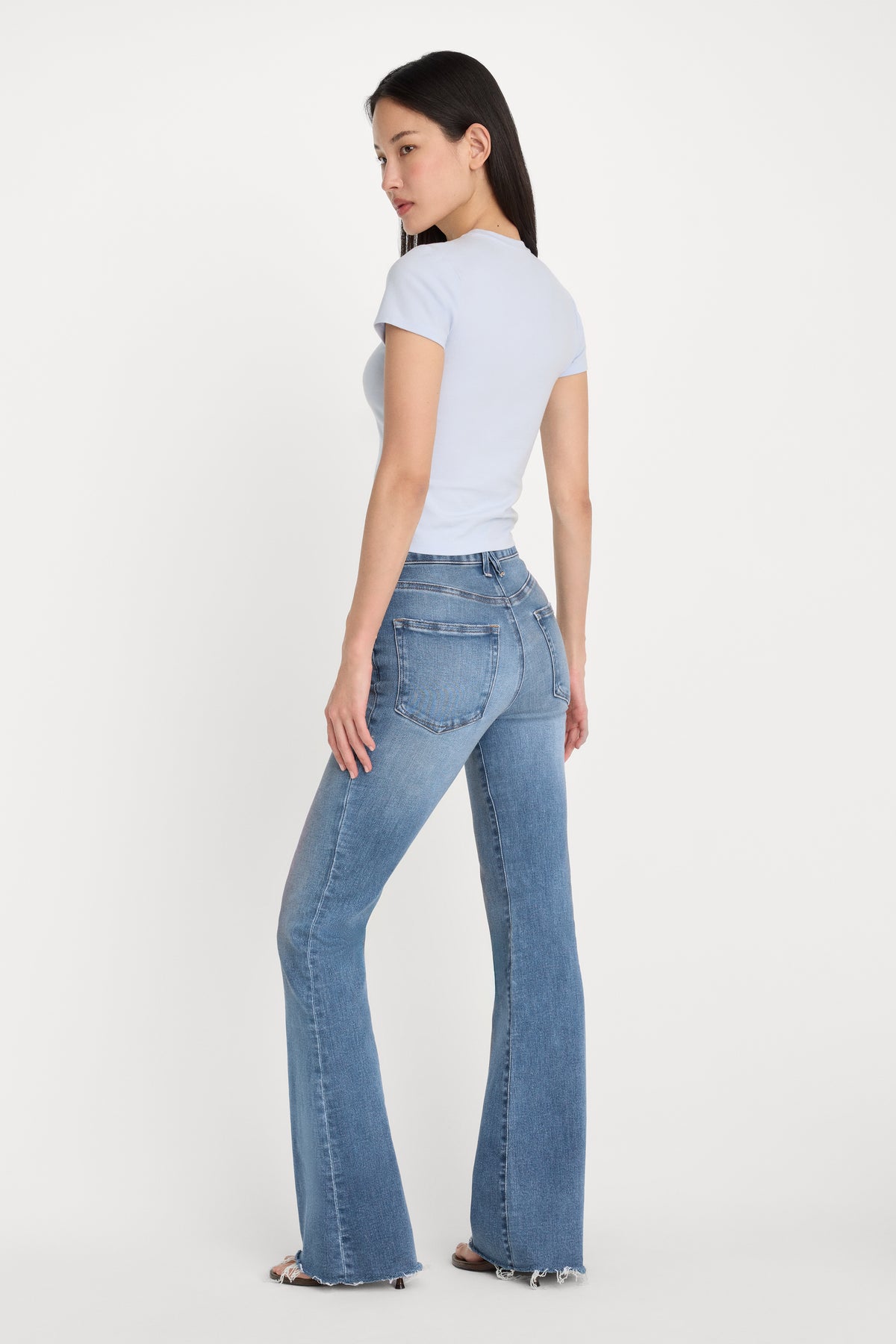 SOFT TECH GOOD LEGS FLARE JEANS | INDIGO1211