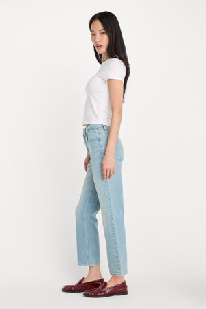 GOOD ICON STRAIGHT ANKLE JEANS | INDIGO1137