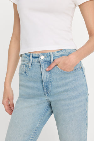 GOOD ICON STRAIGHT ANKLE JEANS | INDIGO1137
