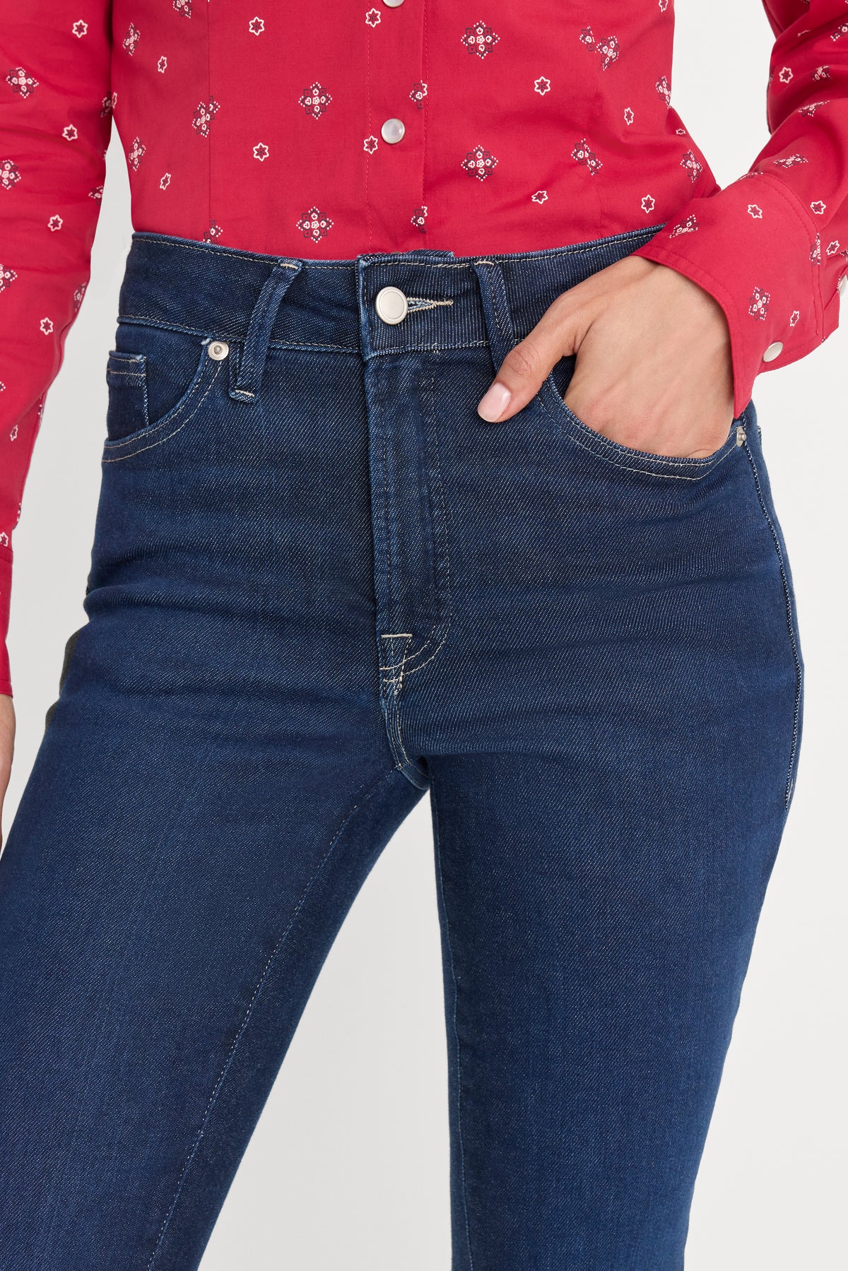 DOLLY JOLEANS GOOD LEGS FLARE JEANS | INDIGO1193