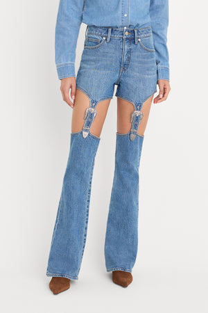 DOLLY JOLEANS BOOTCUT HIGH RISE JEANS | INDIGO1200