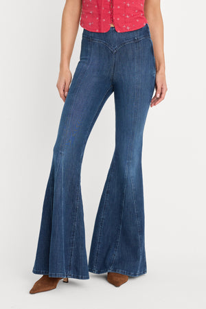 DOLLY JOLEANS EXTREME FLARE JEANS | INDIGO1196