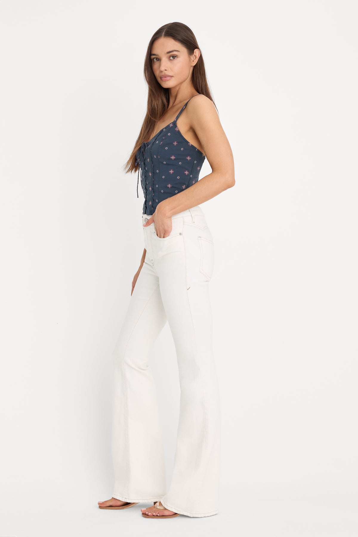 DOLLY JOLEANS GOOD LEGS FLARE JEANS | VINTAGE WHITE