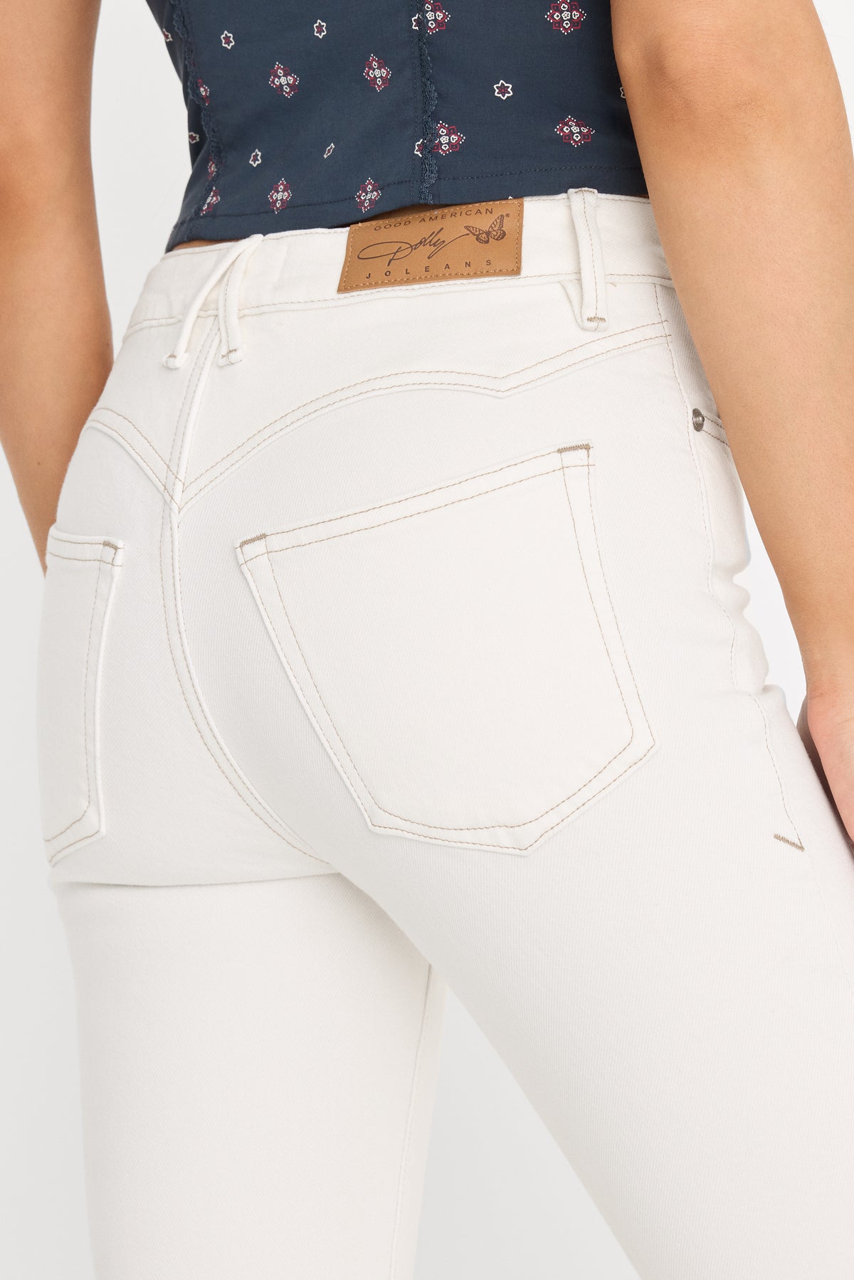 DOLLY JOLEANS GOOD LEGS FLARE JEANS | VINTAGE WHITE-5 | GOOD AMERICAN | MODEL_A