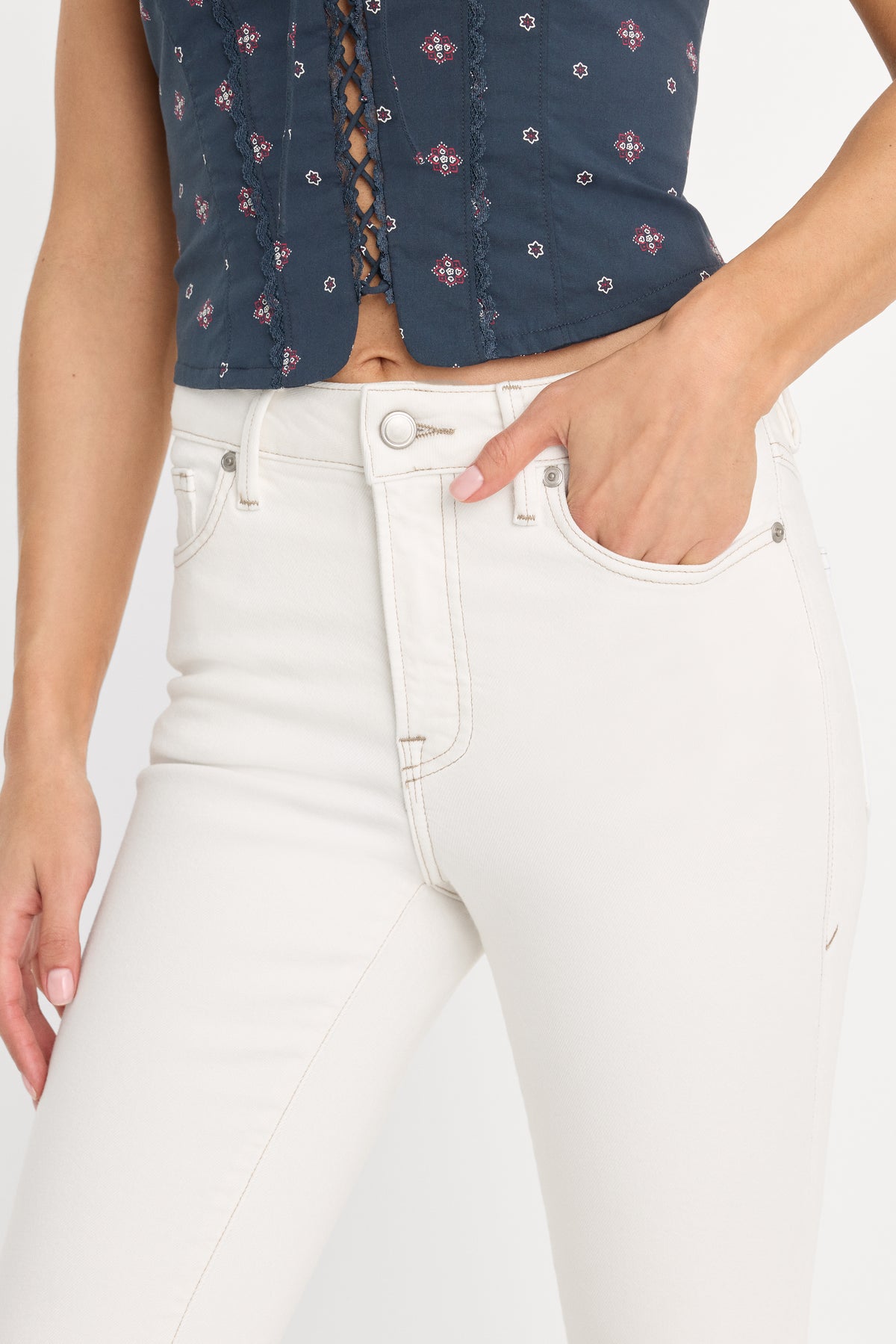 DOLLY JOLEANS GOOD LEGS FLARE JEANS | VINTAGE WHITE