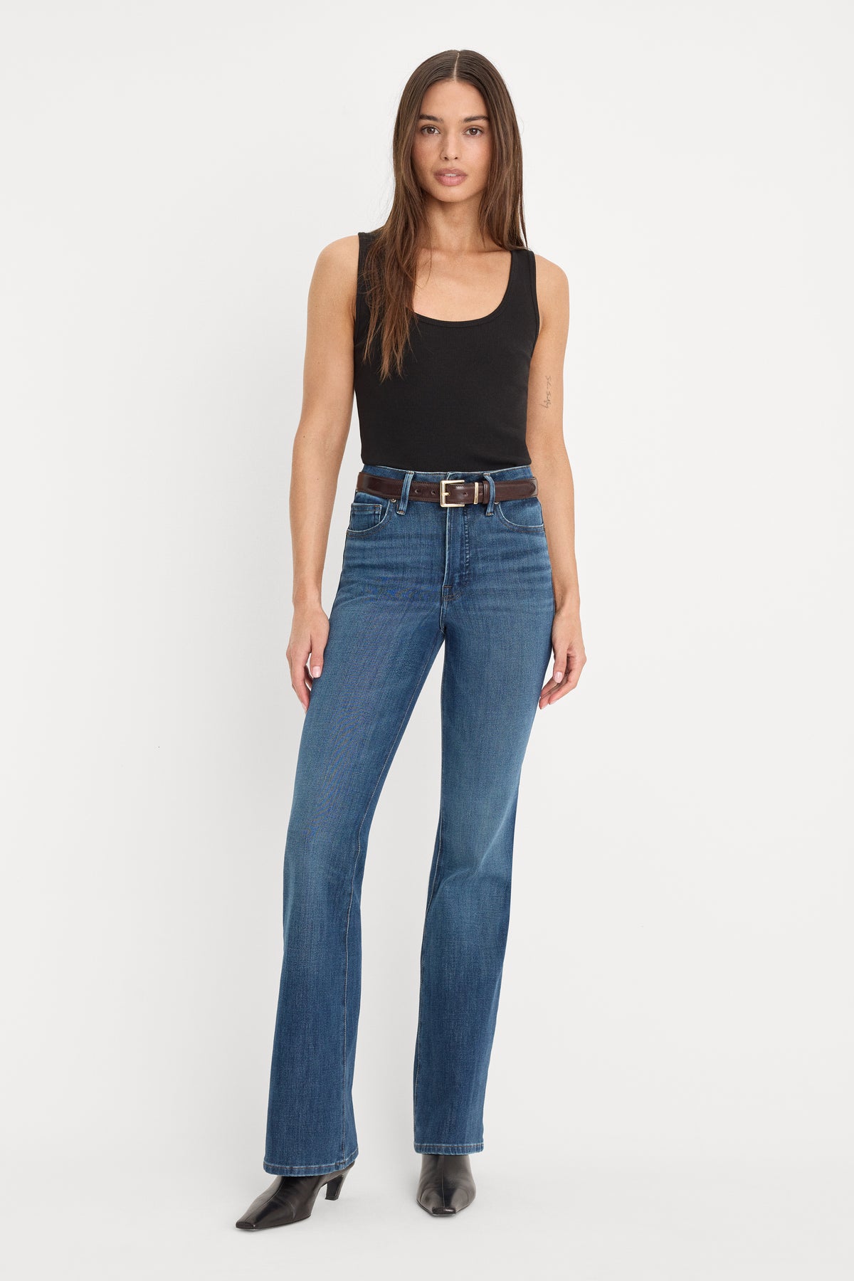 SOFT TECH GOOD CLASSIC BOOTCUT JEANS | INDIGO1132-1 | GOOD AMERICAN | MODEL_A