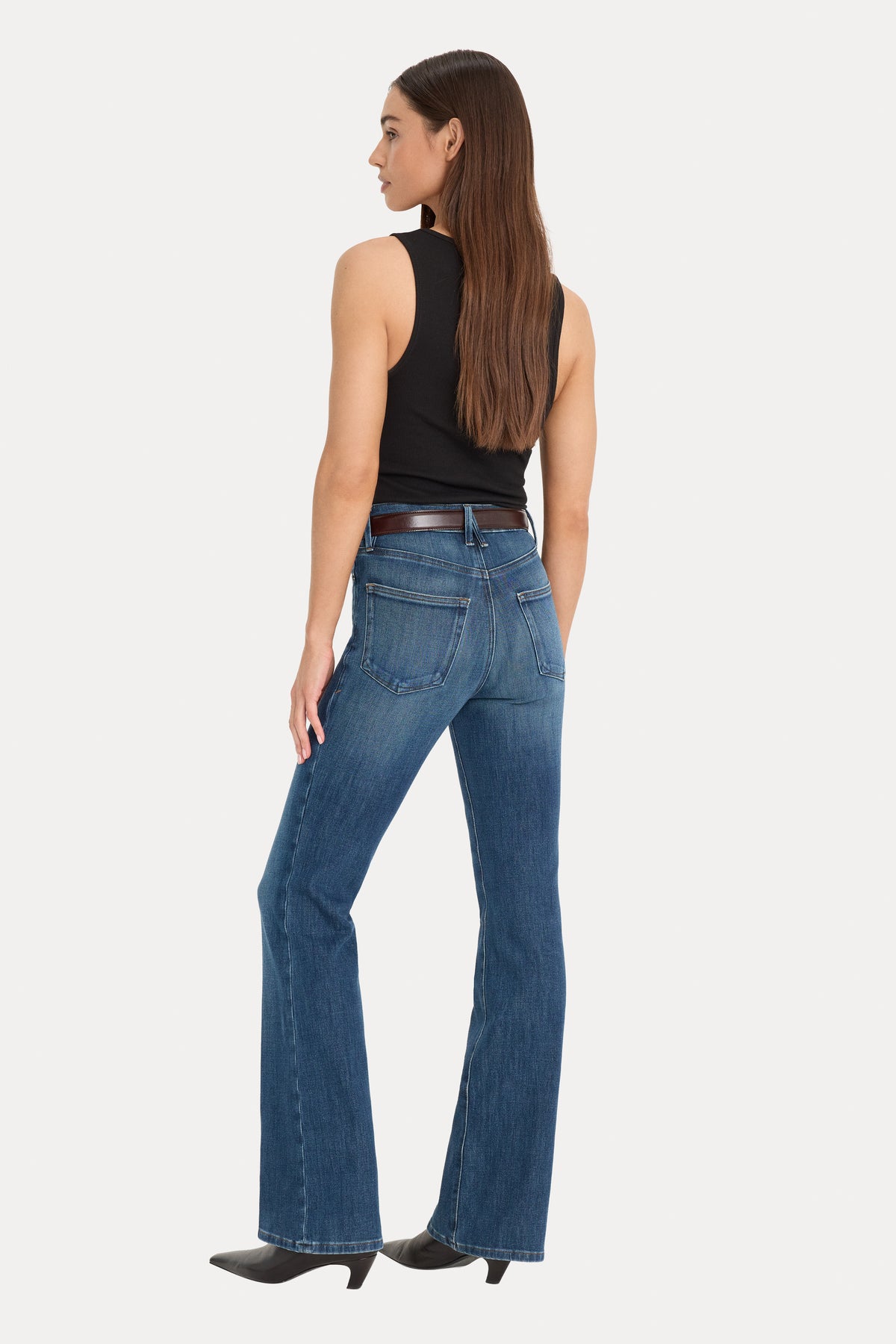 SOFT TECH GOOD CLASSIC BOOTCUT JEANS | INDIGO1132-5 | GOOD AMERICAN | MODEL_A