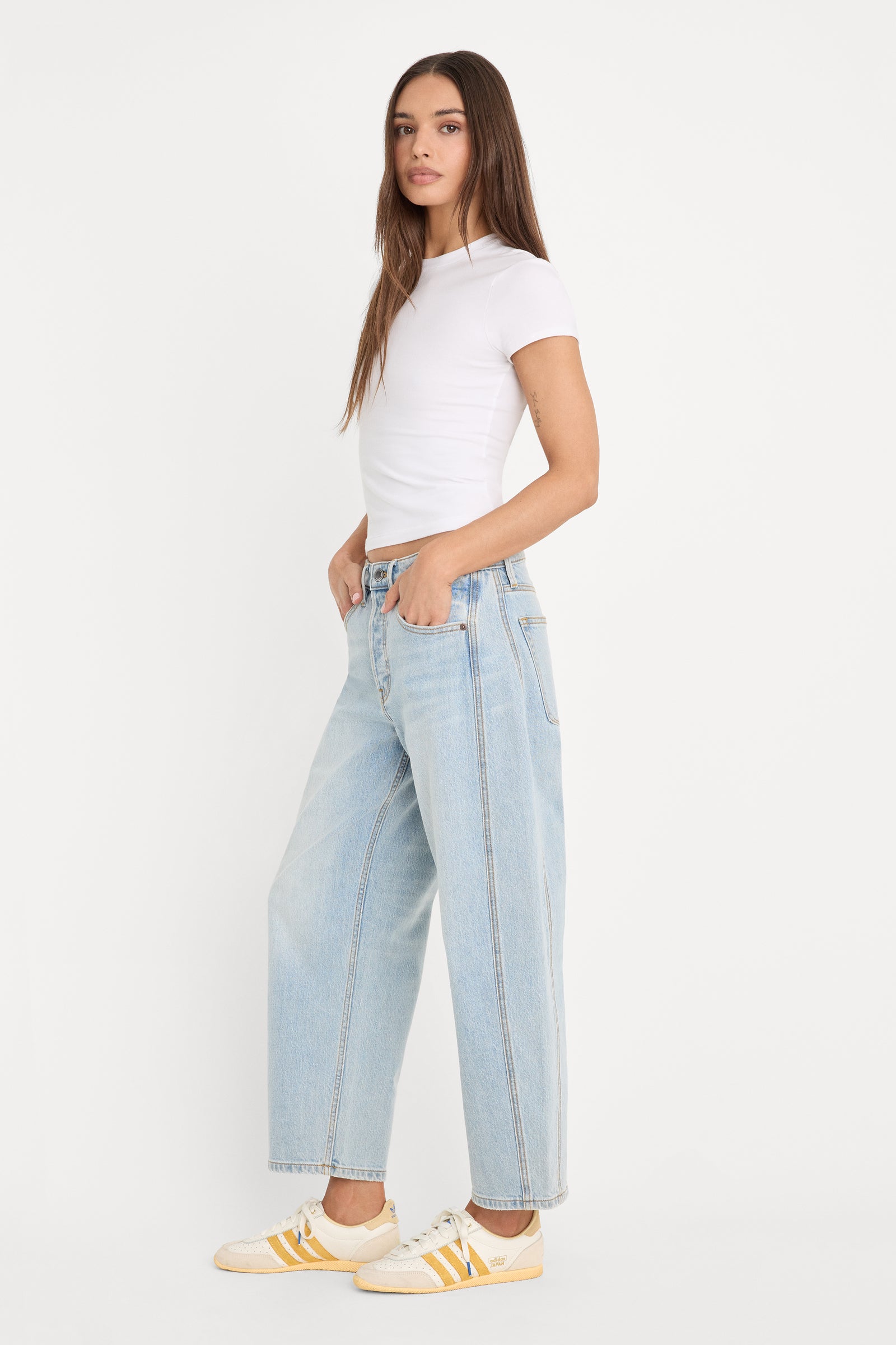 VINTAGE BARREL ANKLE JEANS | INDIGO1351