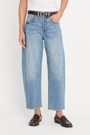 VINTAGE BARREL ANKLE JEANS | INDIGO1350