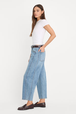 VINTAGE BARREL ANKLE JEANS | INDIGO1350