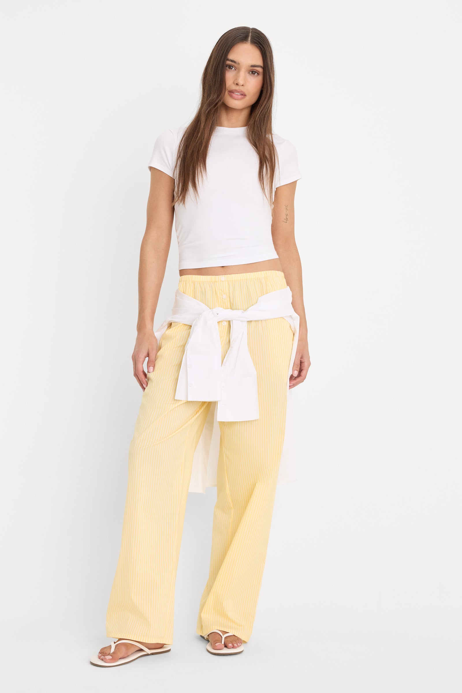 POPLIN PULL ON PANTS | BUTTERBEAM STRIPE