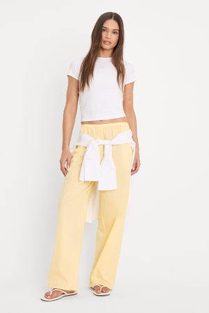 POPLIN PULL ON PANTS | BUTTERBEAM STRIPE