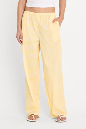 POPLIN PULL ON PANTS | BUTTERBEAM STRIPE