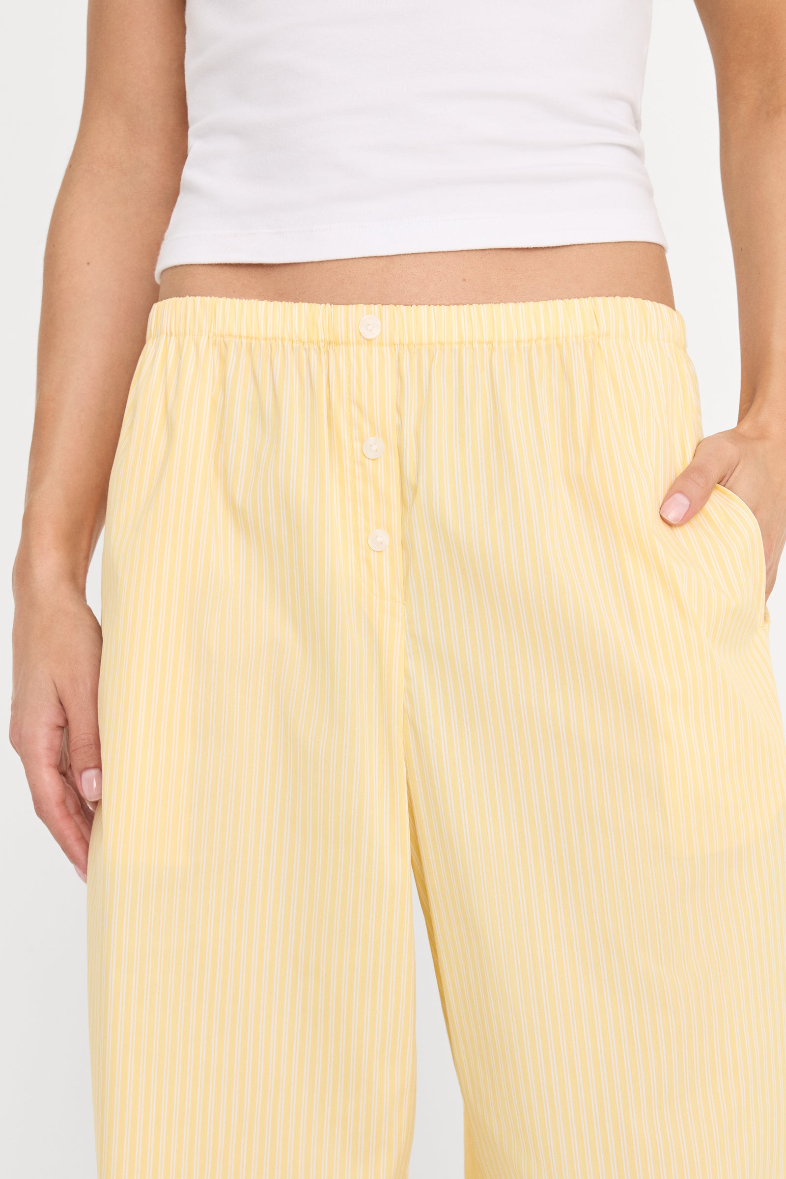 POPLIN PULL ON PANTS | BUTTERBEAM STRIPE