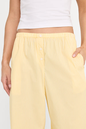 POPLIN PULL ON PANTS | BUTTERBEAM STRIPE