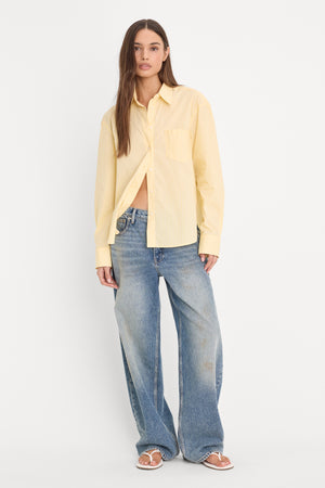 POPLIN CLASSIC BOXY SHIRT | BUTTERBEAM STRIPE