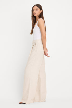 THE RELAXED LINEN TROUSER | OAT
