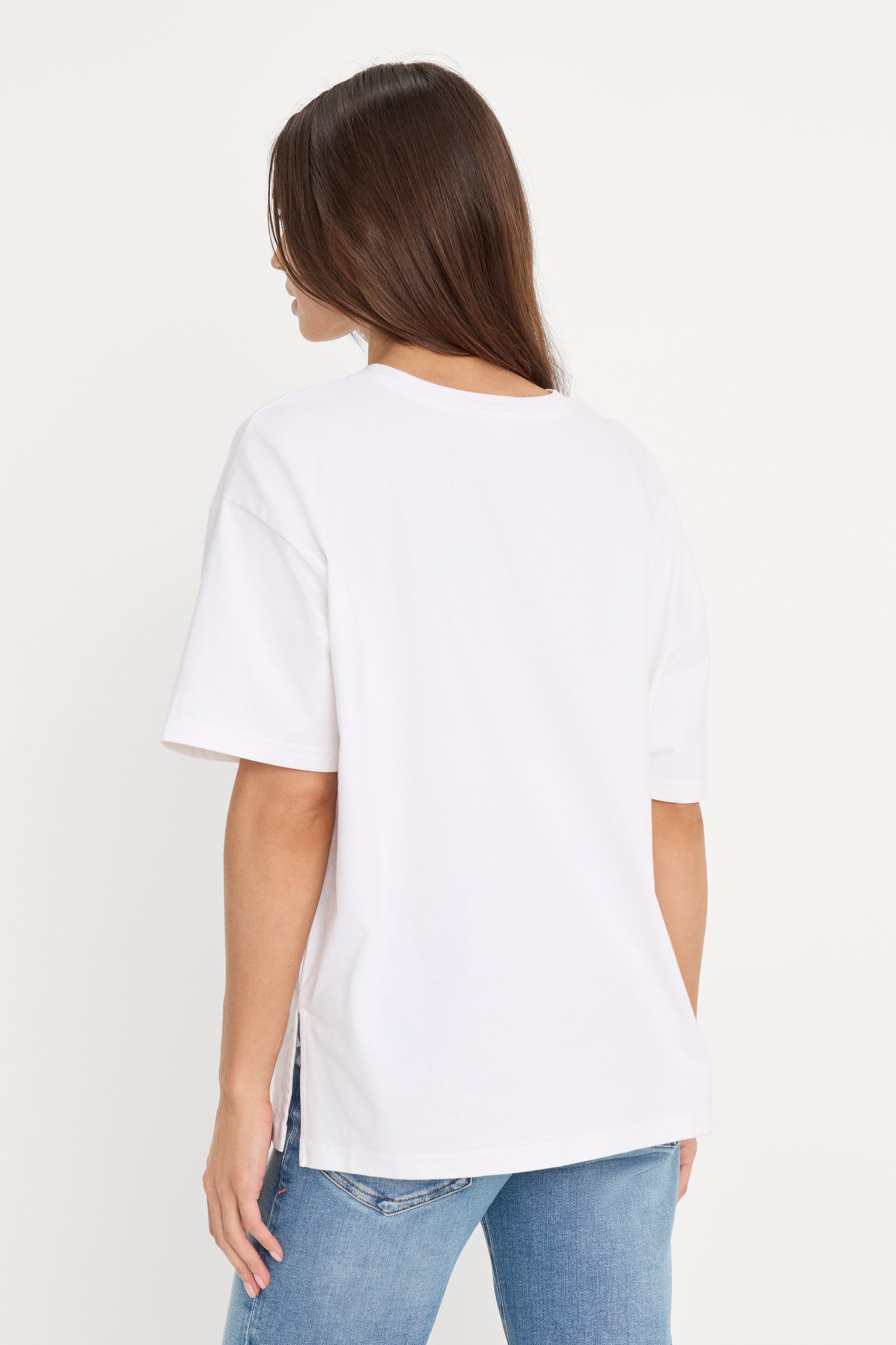 COTTON OVERSIZED TEE | WHITE001