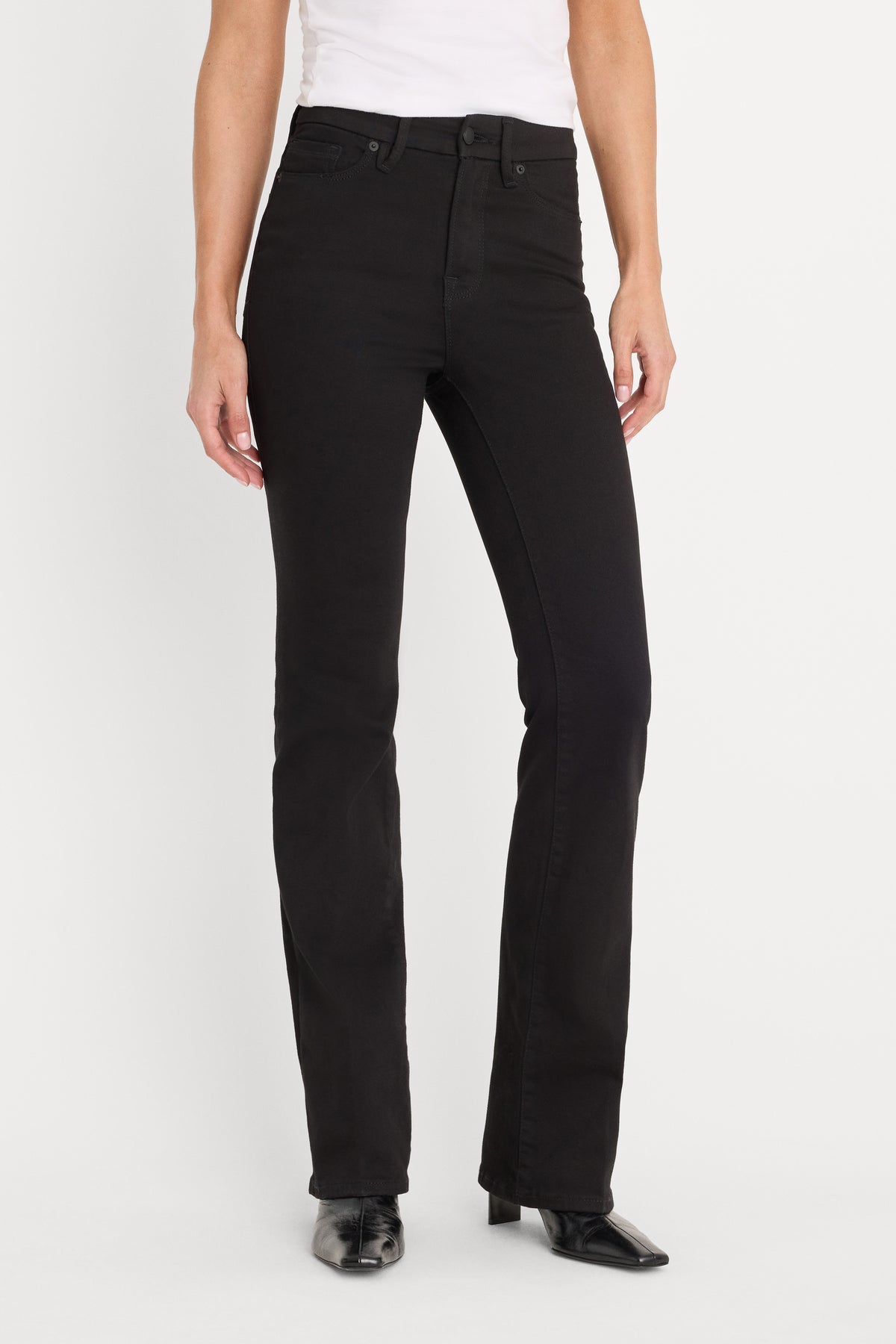NEVER FADES GOOD CLASSIC SLIM BOOTCUT JEANS | BLACK