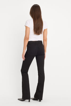 NEVER FADES GOOD CLASSIC SLIM BOOTCUT JEANS | BLACK