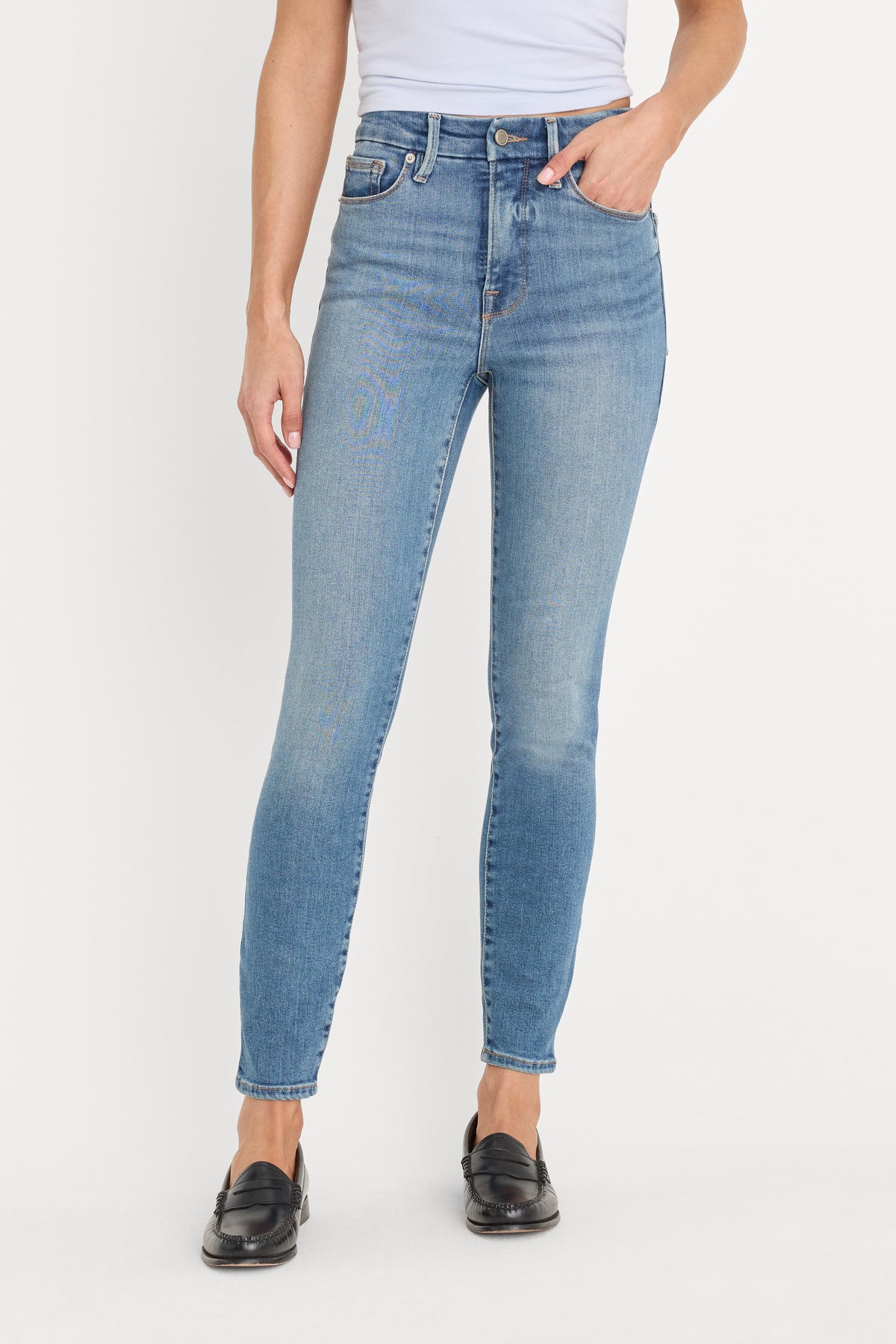 GOOD WAIST SKINNY COMPRESSION JEANS | INDIGO312