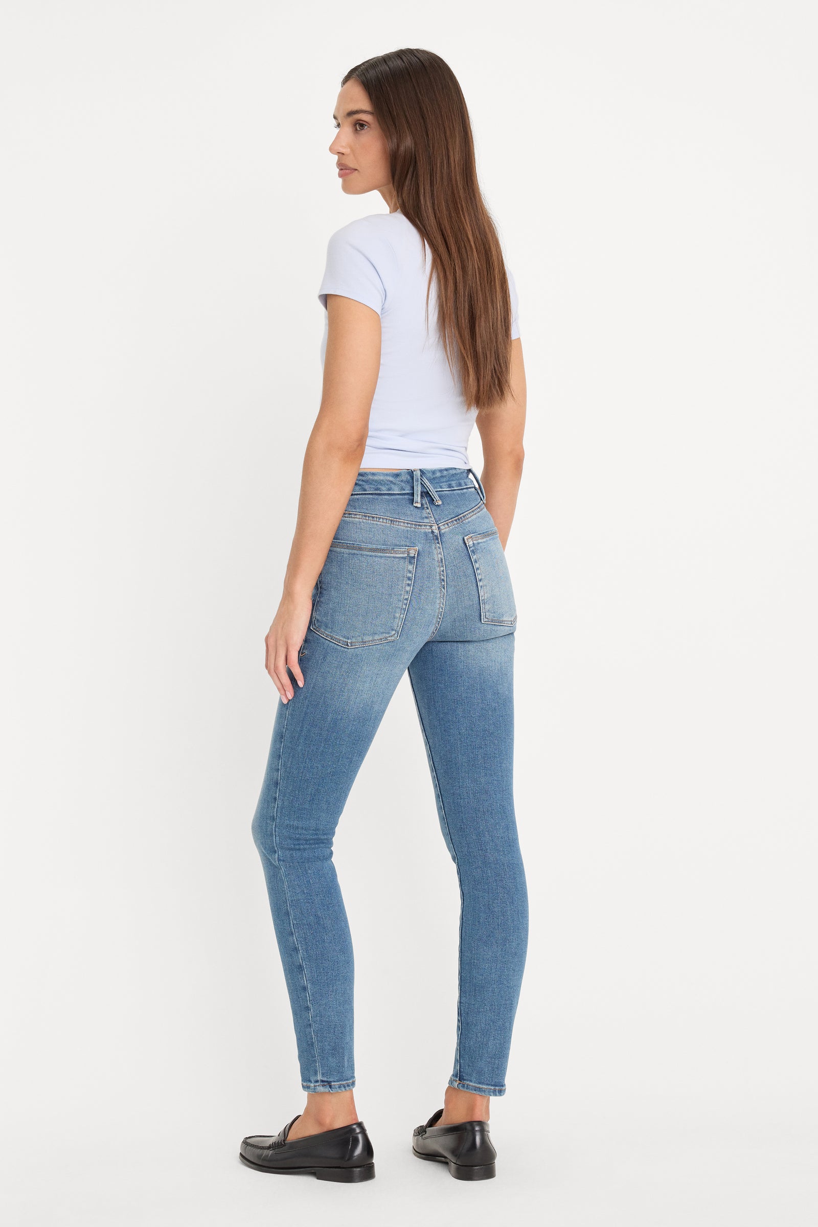 GOOD WAIST SKINNY COMPRESSION JEANS | INDIGO312