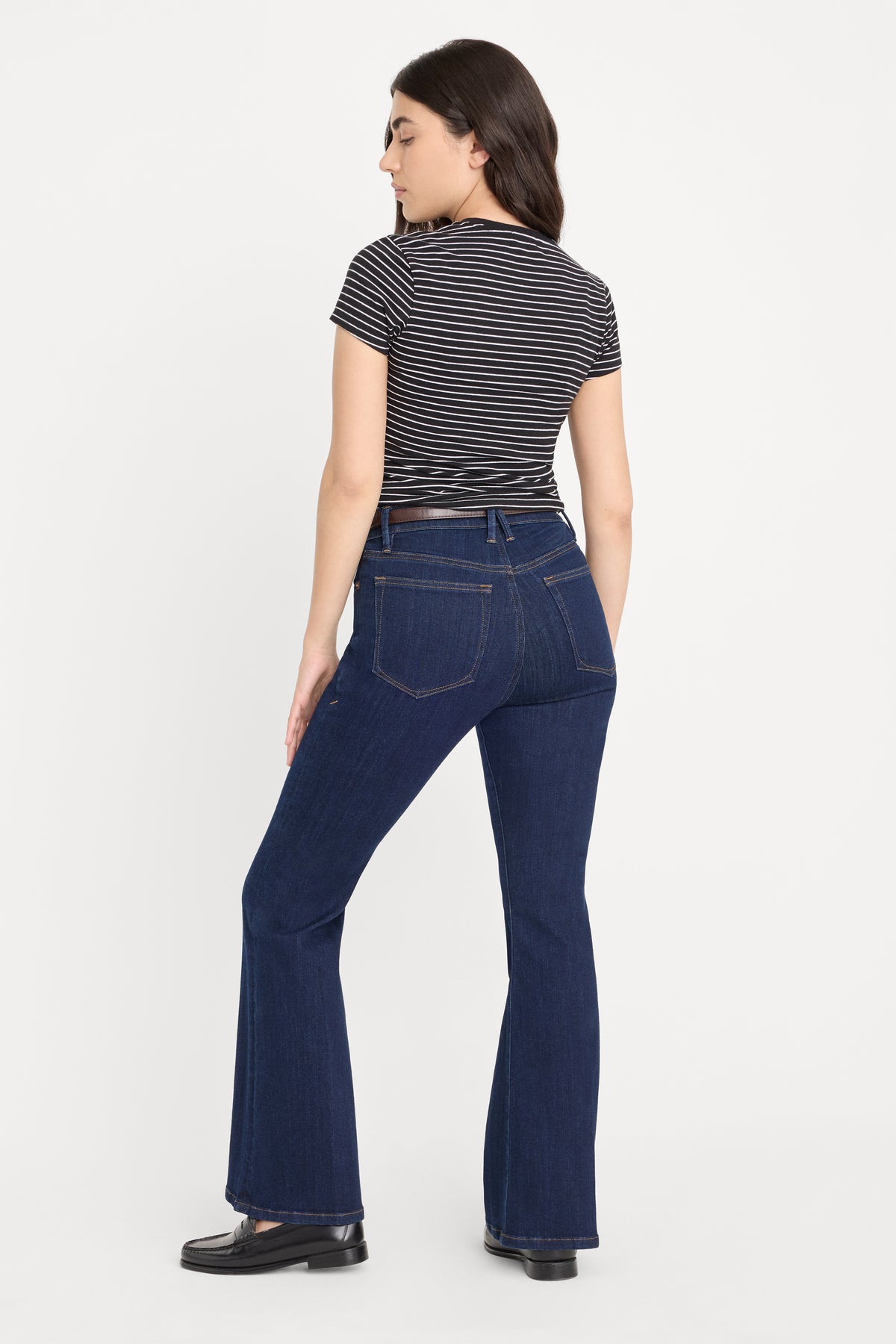 GOOD PETITE FLARE JEANS | INDIGO1153