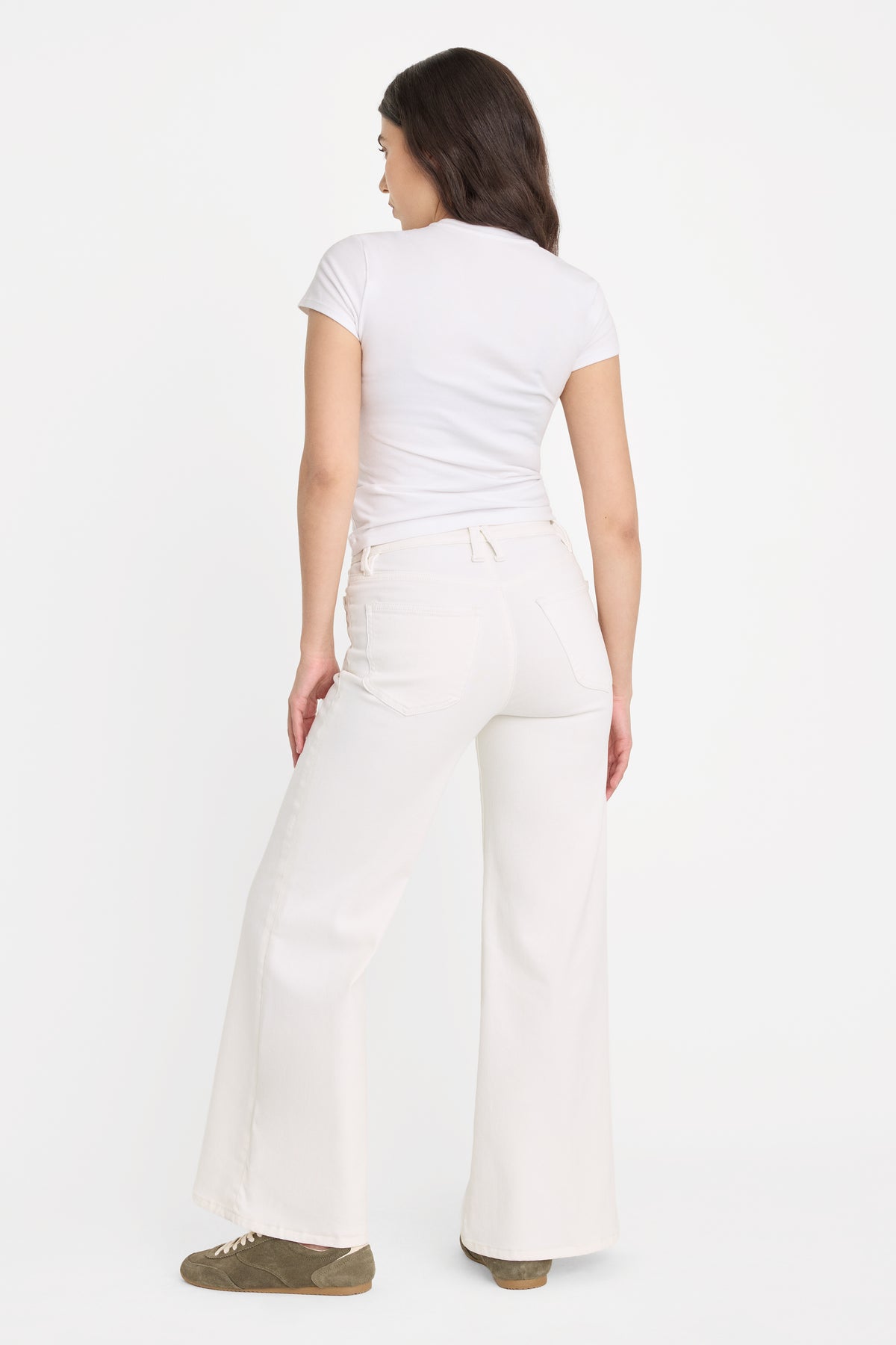 GOOD PETITE PALAZZO JEANS | WHITE001
